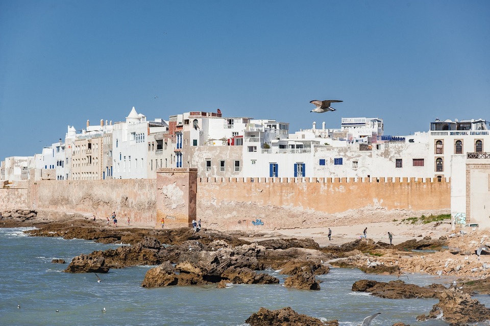 Vue panoramique d'Essaouira et de la côte atlantique
